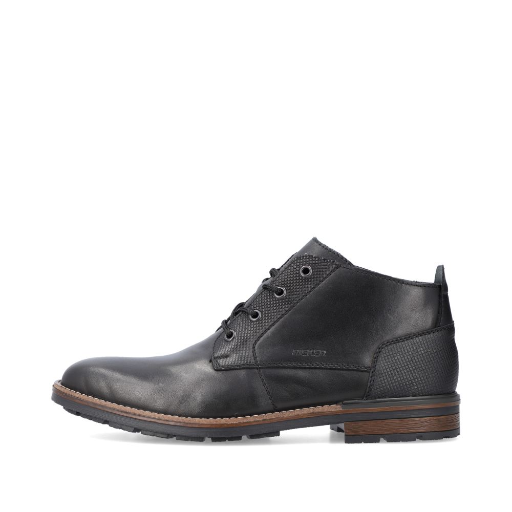 Rieker Men's Lace-Up Bootsglossy Black