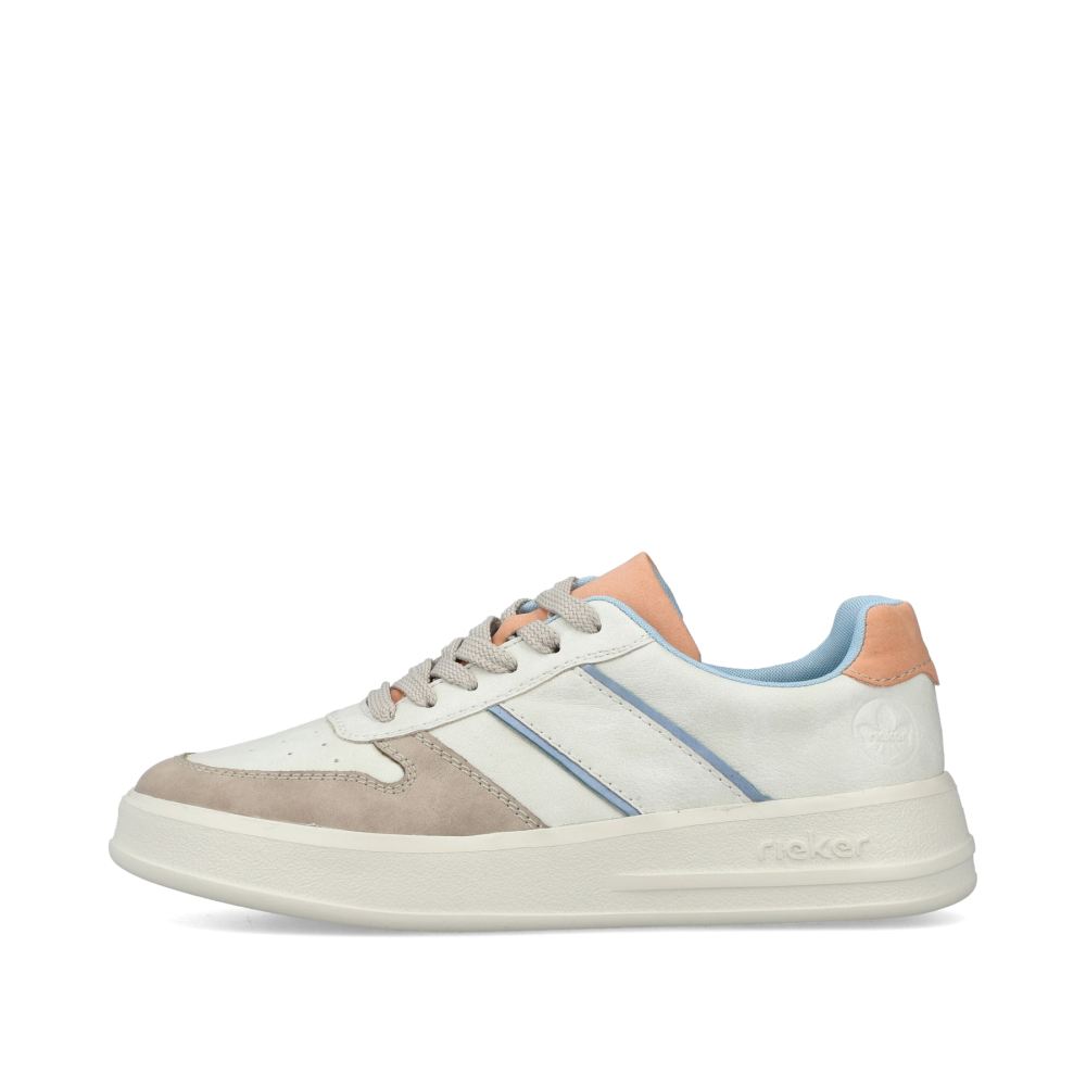 Rieker Women's Low-Top Sneakers - Swan White