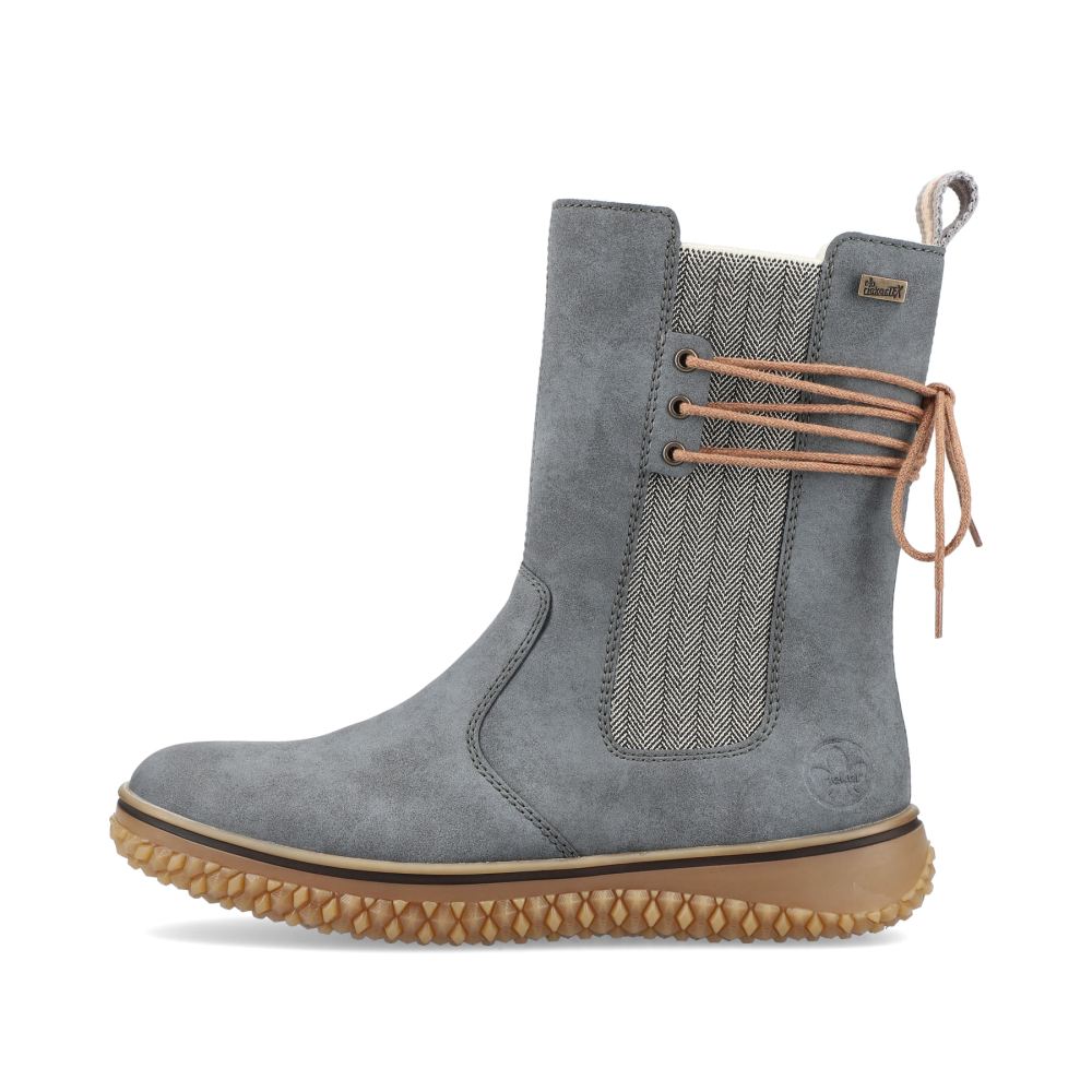 Rieker Women's Chelsea Boots - Blue-Gray