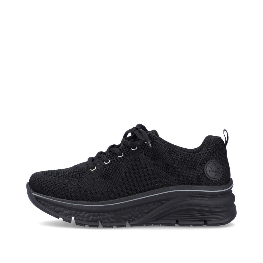 Rieker Women's Low-Top Sneakers - Deep Black