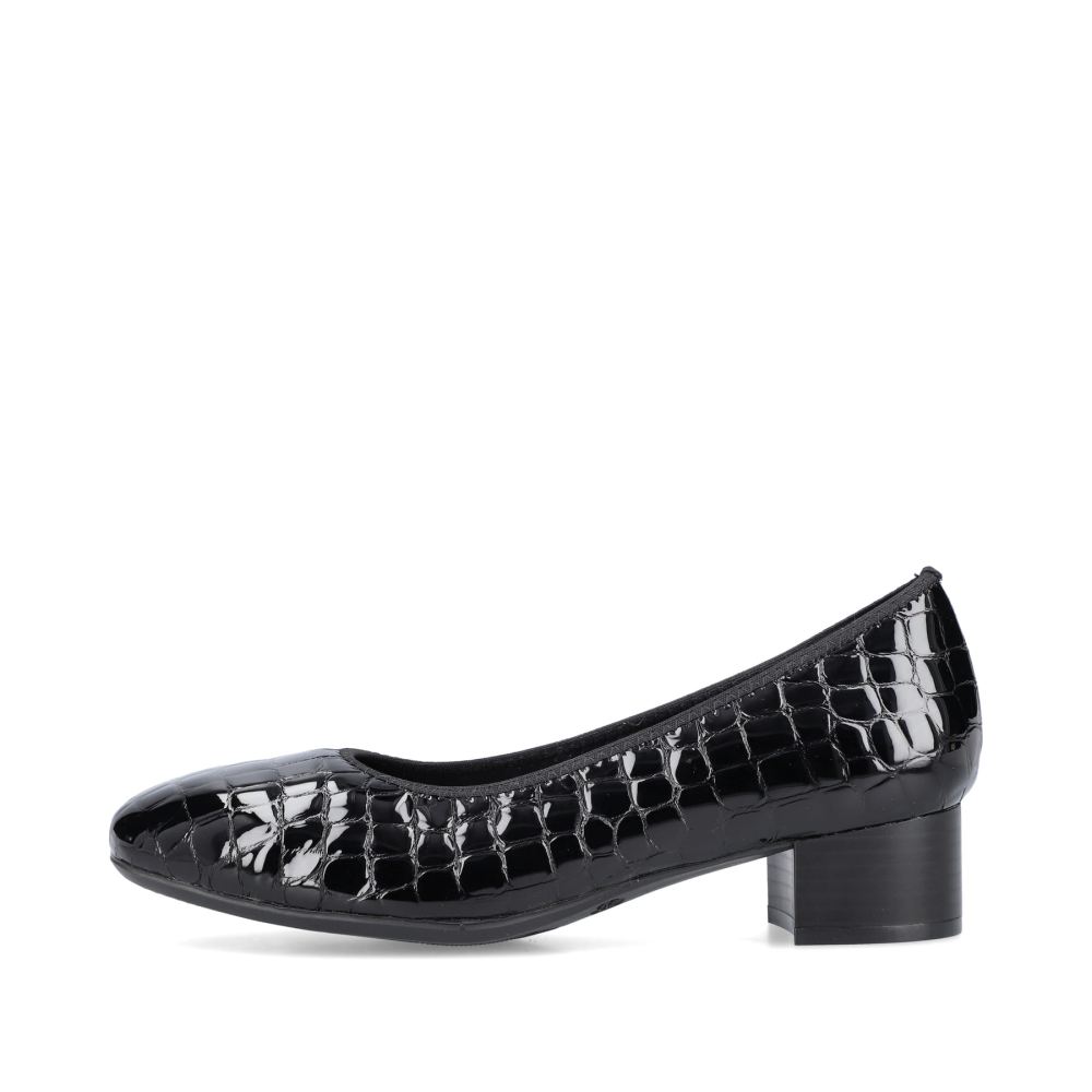 Rieker Women's Pumps - Glossy Black