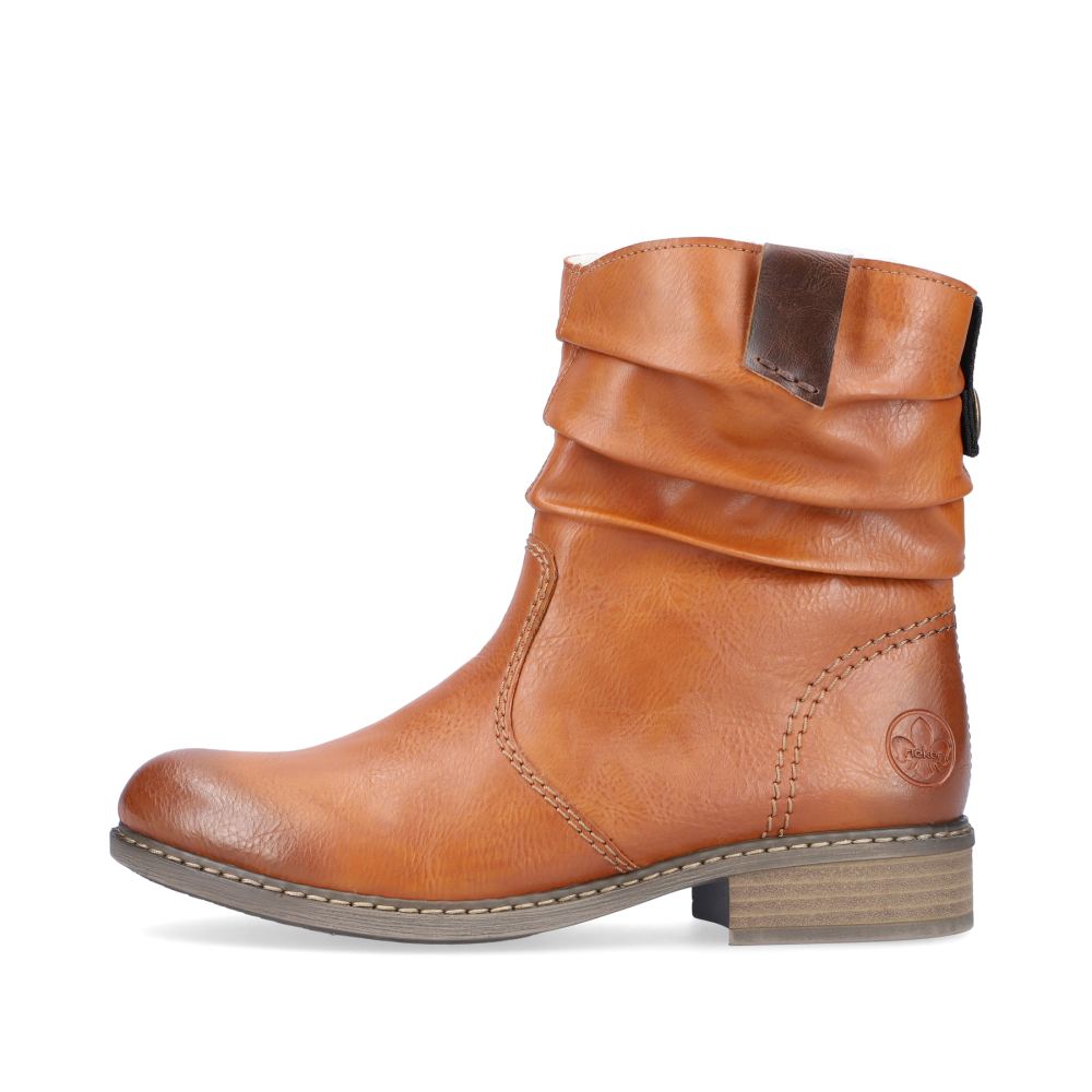 Rieker Women's Ankle Boots - Caramel Brown