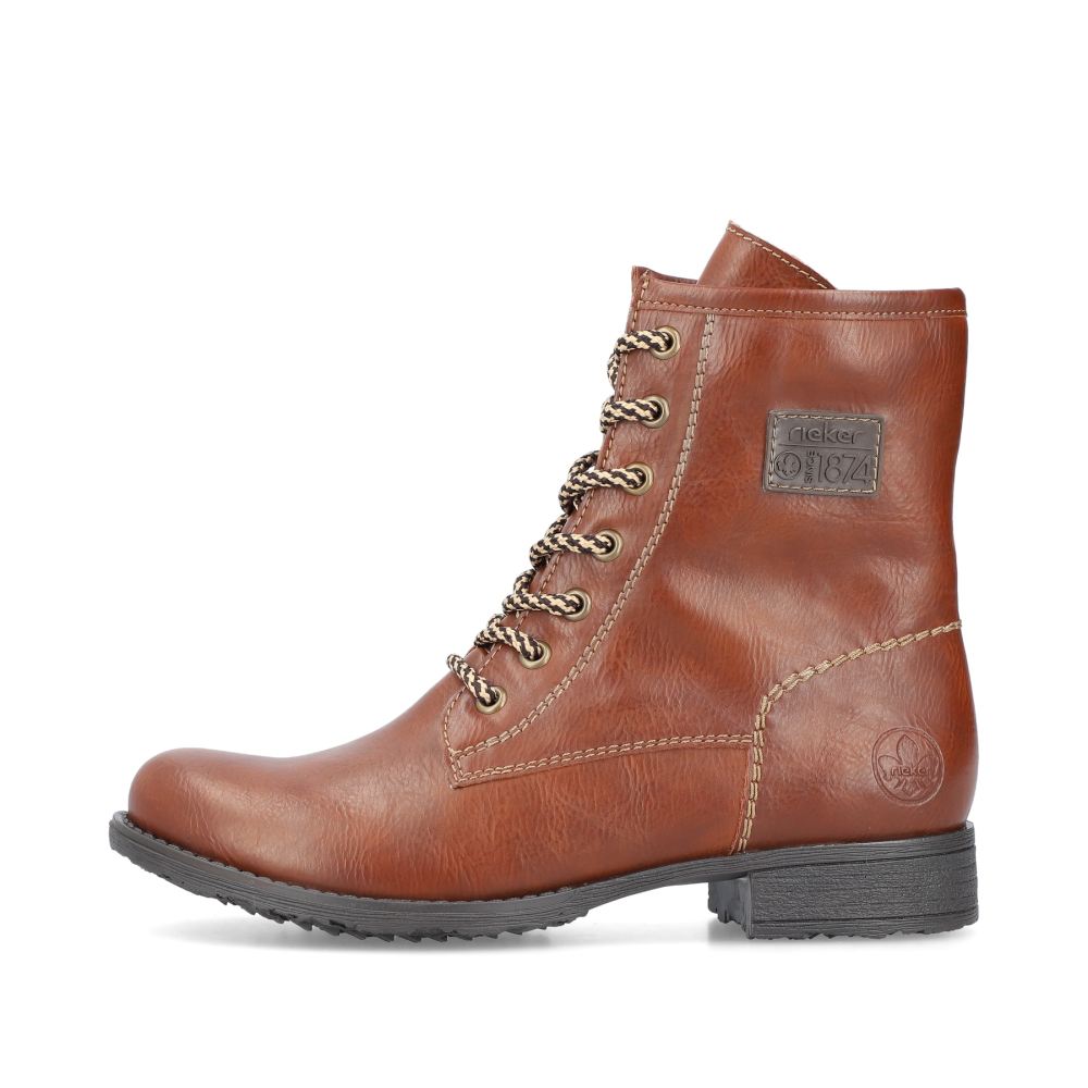 Rieker Women's Lace-Up Bootsfox Brown