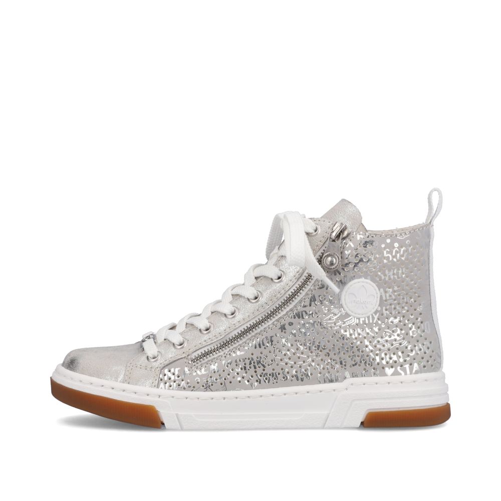 Rieker Women's High-Top Sneakers - Silver Gray