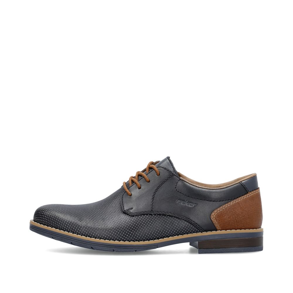 Rieker Men's Lace-Up Shoes - Navy Blue