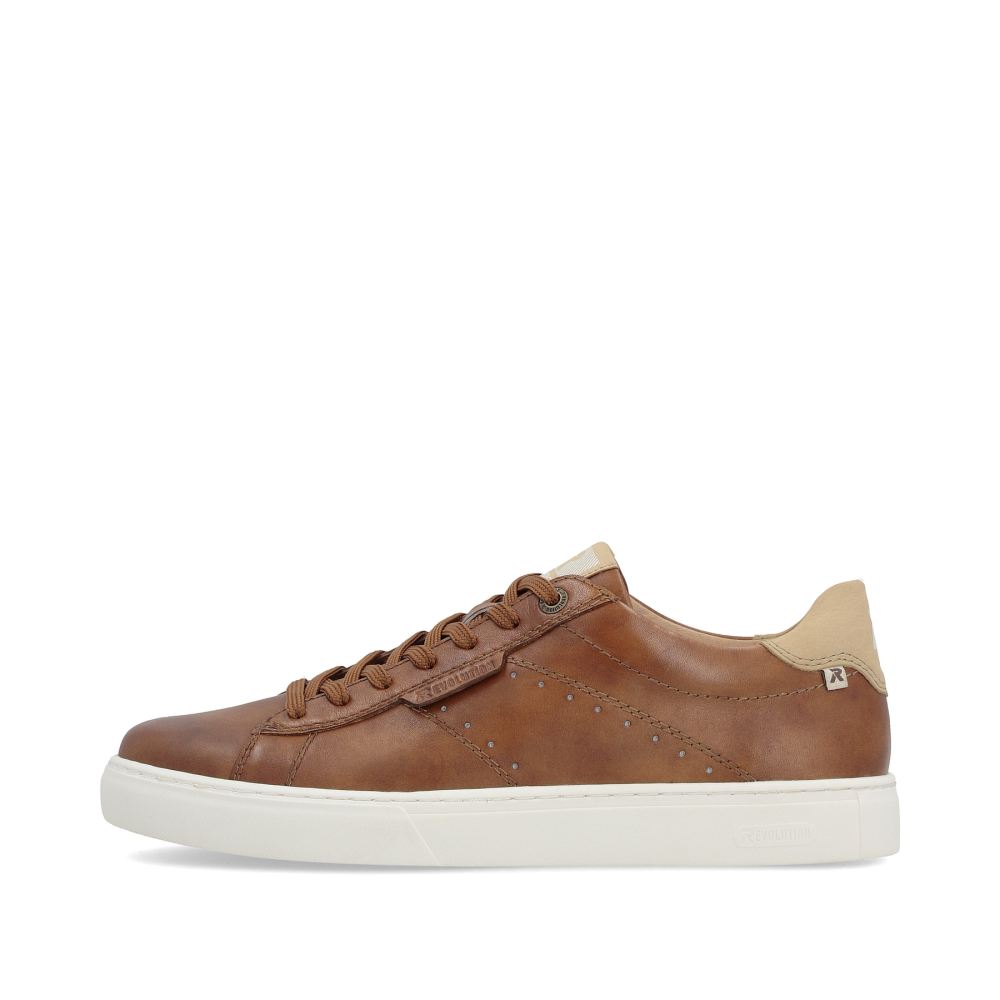 Riekerevolution Men's Low-Top Sneakers - Nut Brown