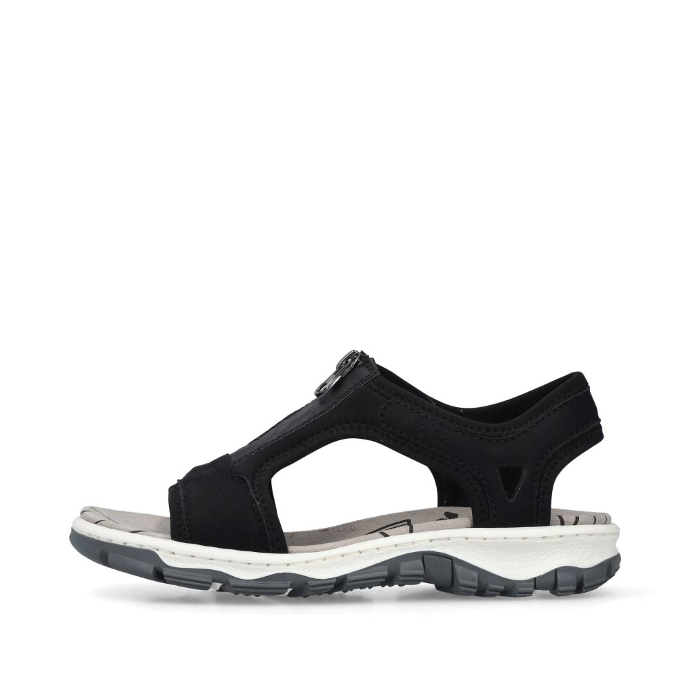 Rieker Women's Trekking Sandals Deep Black