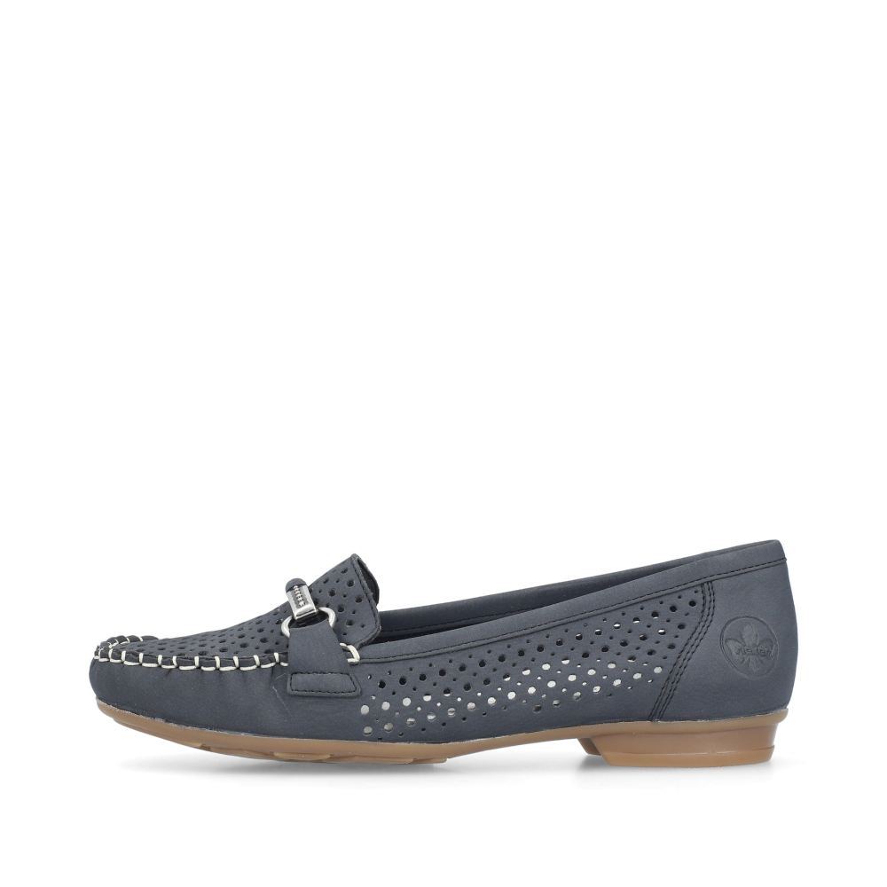 Rieker Women's Loafers - Navy Blue