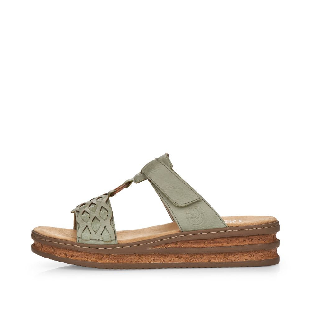 Rieker Women's Mules - Mint Green