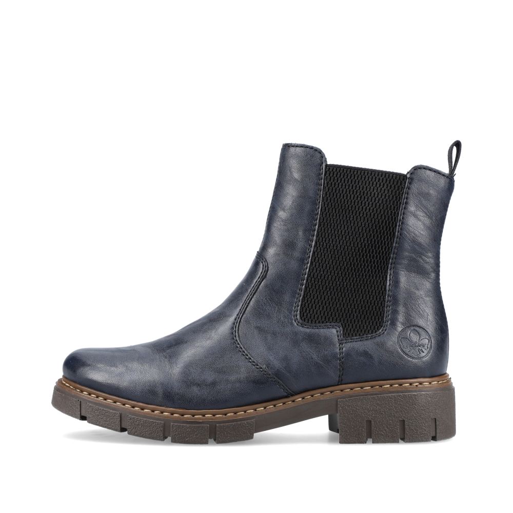 Rieker Women's Chelsea Boots - Slate Blue