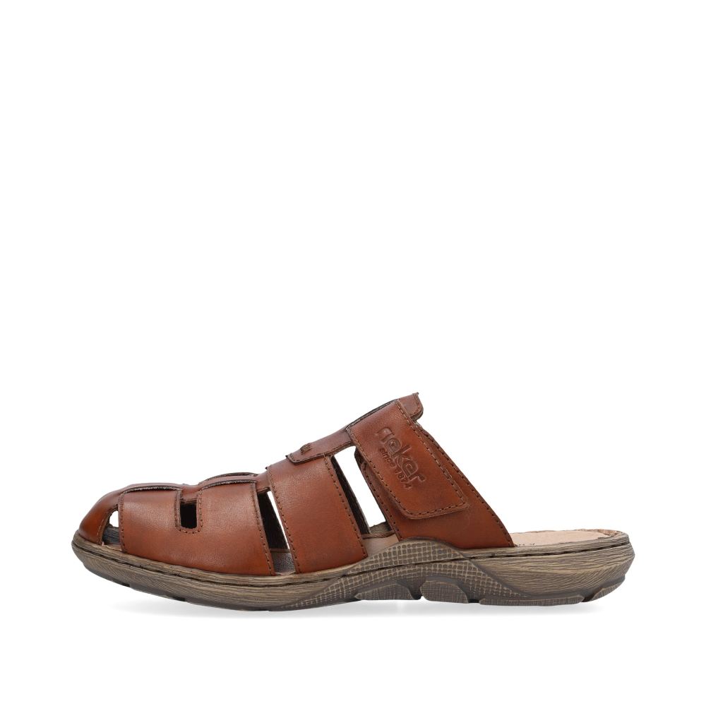 Rieker Men's Mules - Chestnut Brown