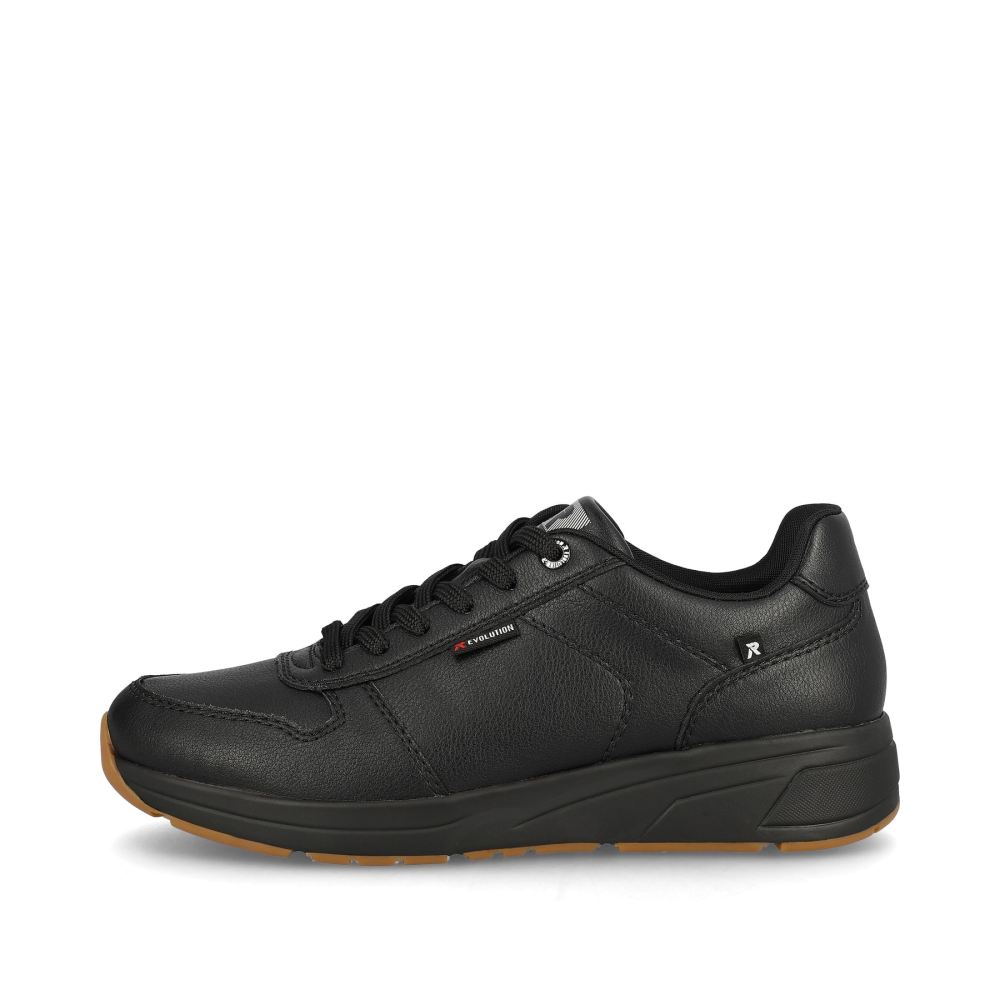 Rieker Evolution Men's Low-Top Sneakers - Deep Black