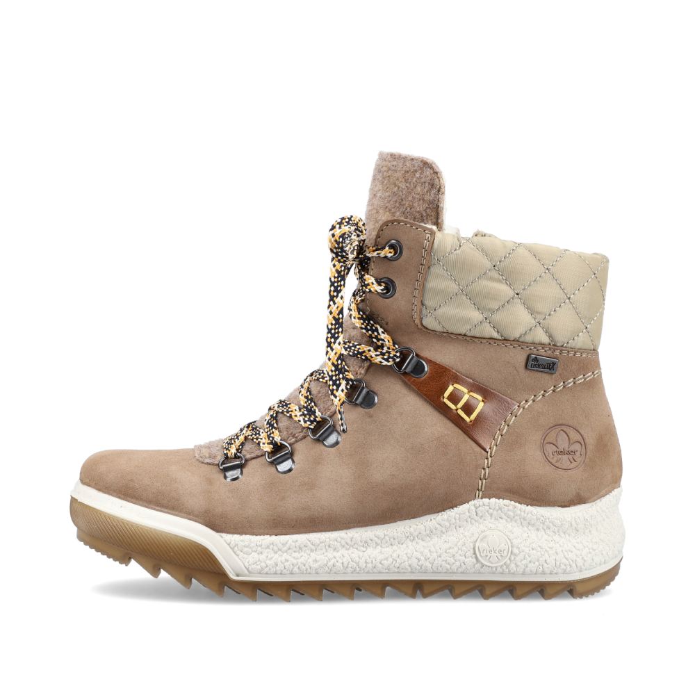 Rieker Women's Lace-Up Bootsbrown-Beige