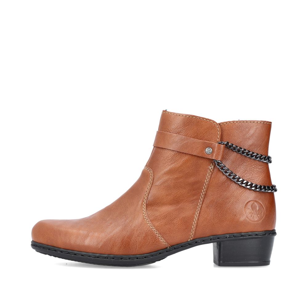 Rieker Women's Ankle Boots - Caramel Brown