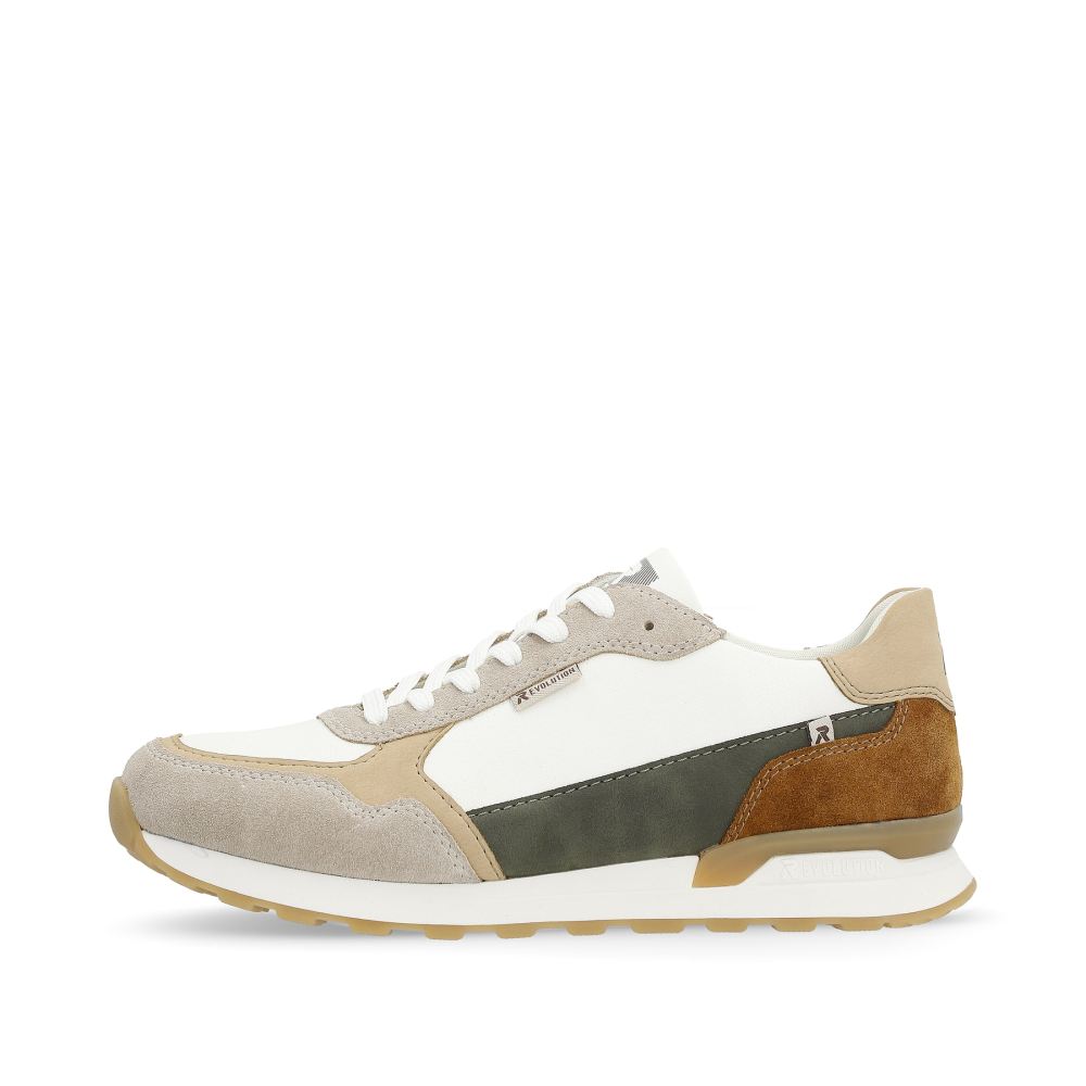 Rieker Evolution Men's Sneaker Low Sand-Beige Swan-White