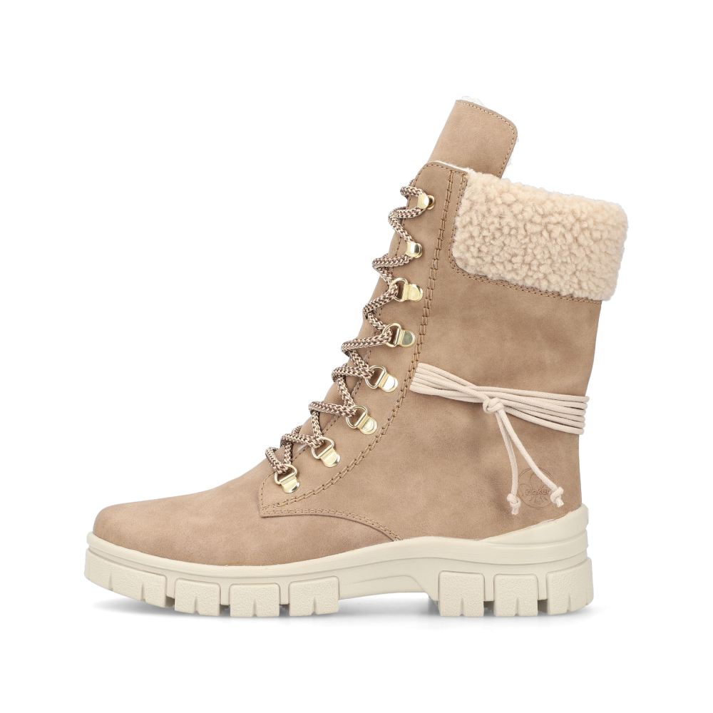 Rieker Women's Lace-Up Boots - Noisette