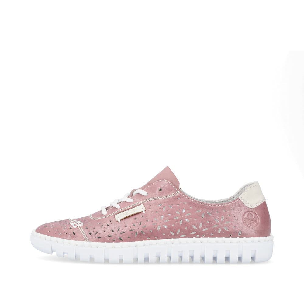 Rieker Women's Lace-Up Shoes - Blood Pink