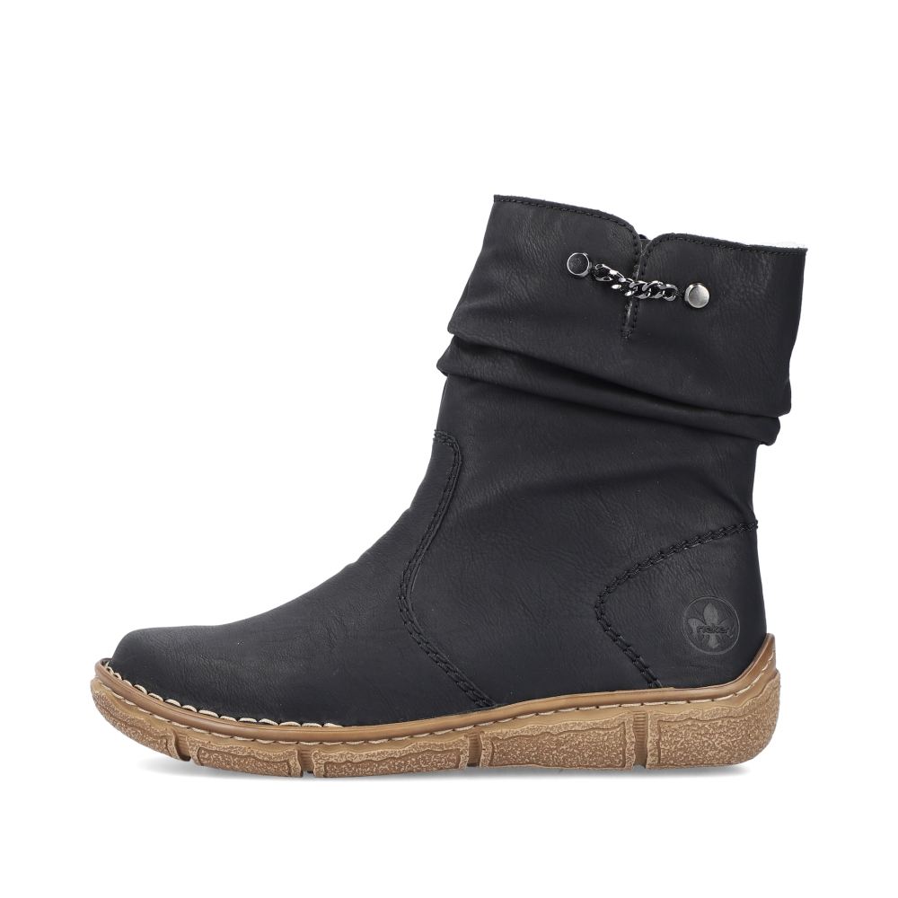 Rieker Women's Short Boots - Night Black