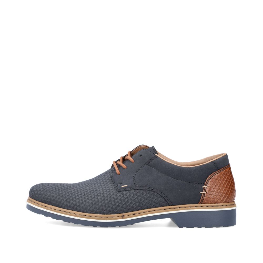 Rieker Men's Lace-Up Shoes - Navy Blue