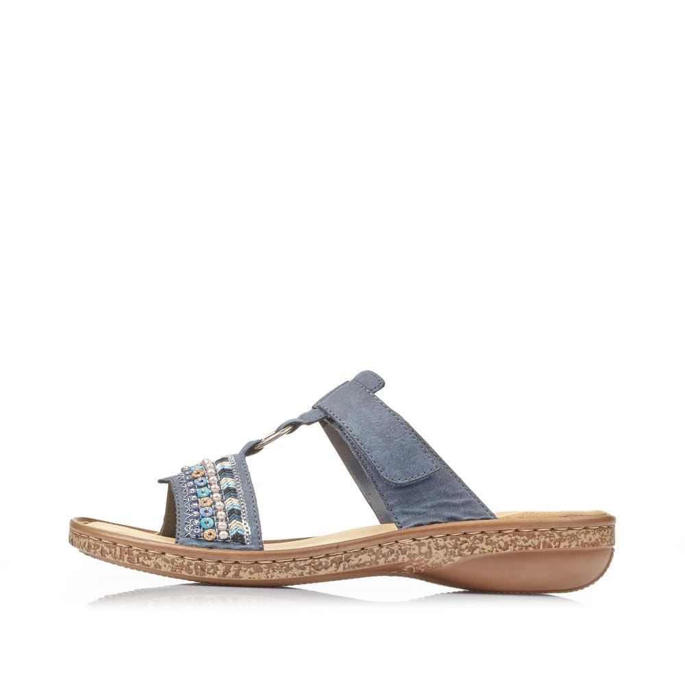 Riekerwomen's Denim Blue Mules
