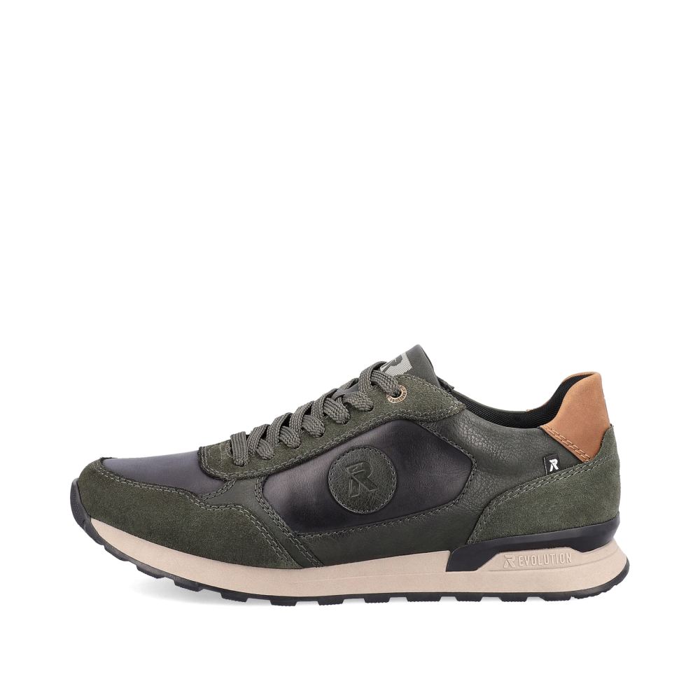 Rieker Evolution Men's Low-Top Sneakers - Rainforest Green