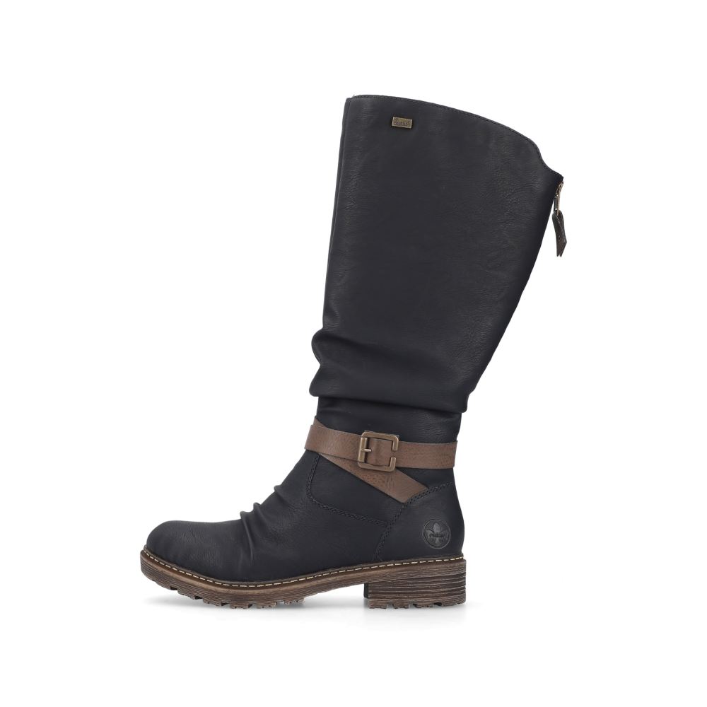 Rieker Women's High-Shaft Boots - Deep Black