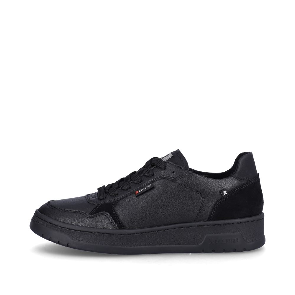 Rieker Evolution Men's Low-Top Sneakers - Deep Black