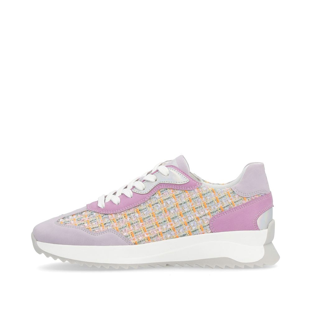 Rieker Evolution Women's Low Sneakers - Lavender Multi