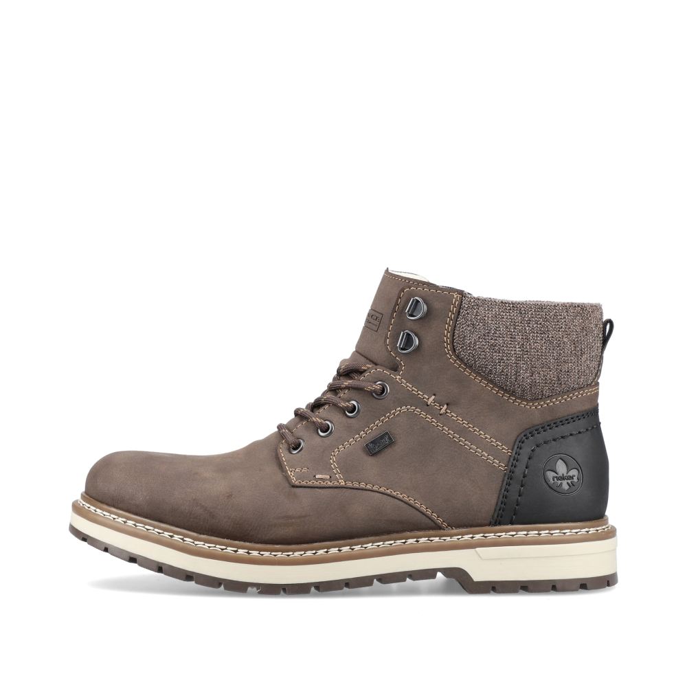Rieker Men's Corded Boots Tobacco Brown