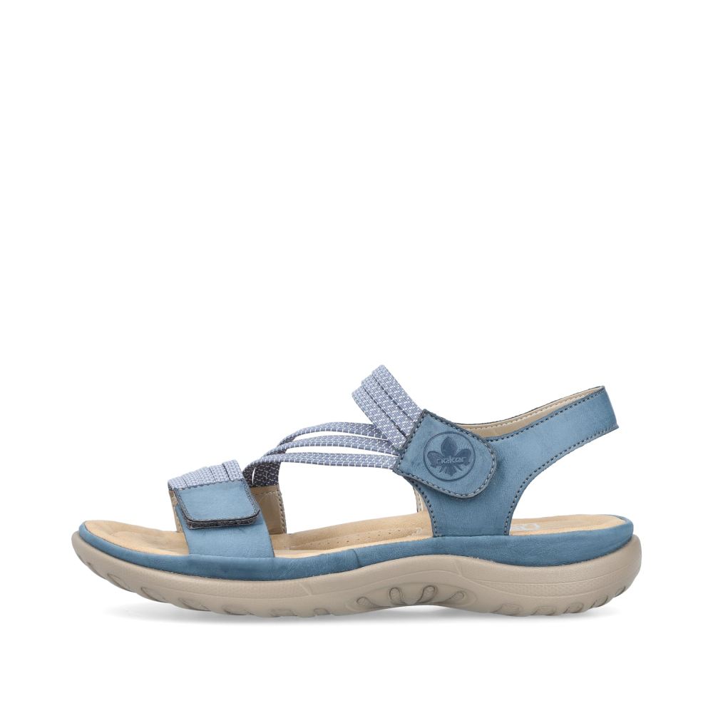 Rieker Women's Strappy Sandals - Sky Blue