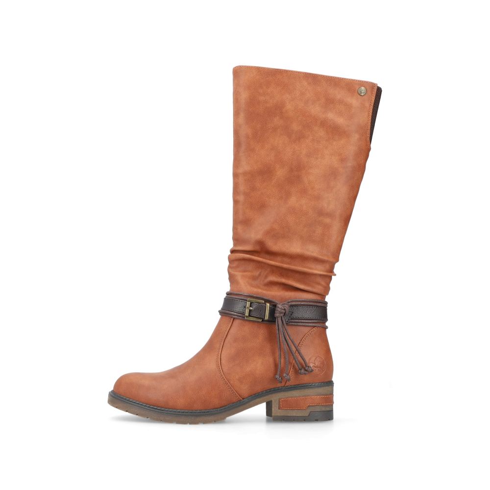 Rieker Women's High-Shaft Boots - Nougat Brown