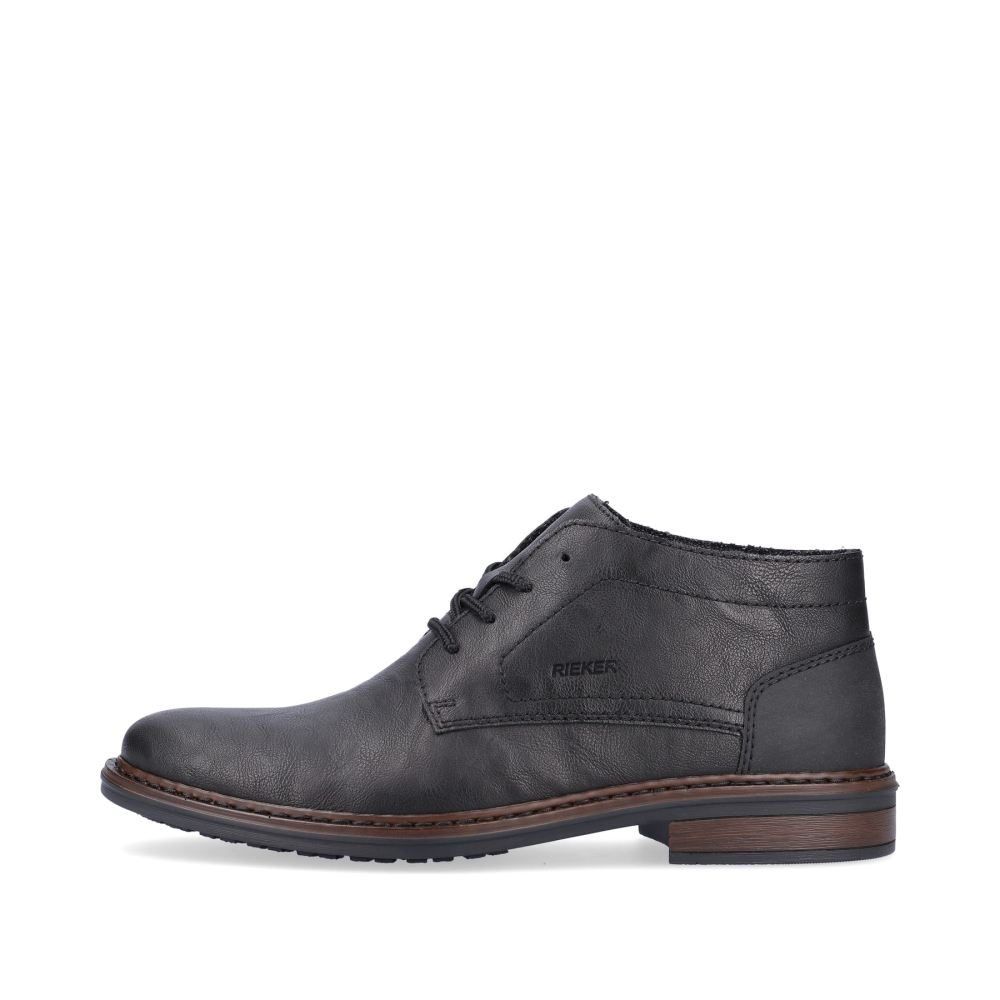 Rieker Men's Lace-Up Shoes - Deep Black