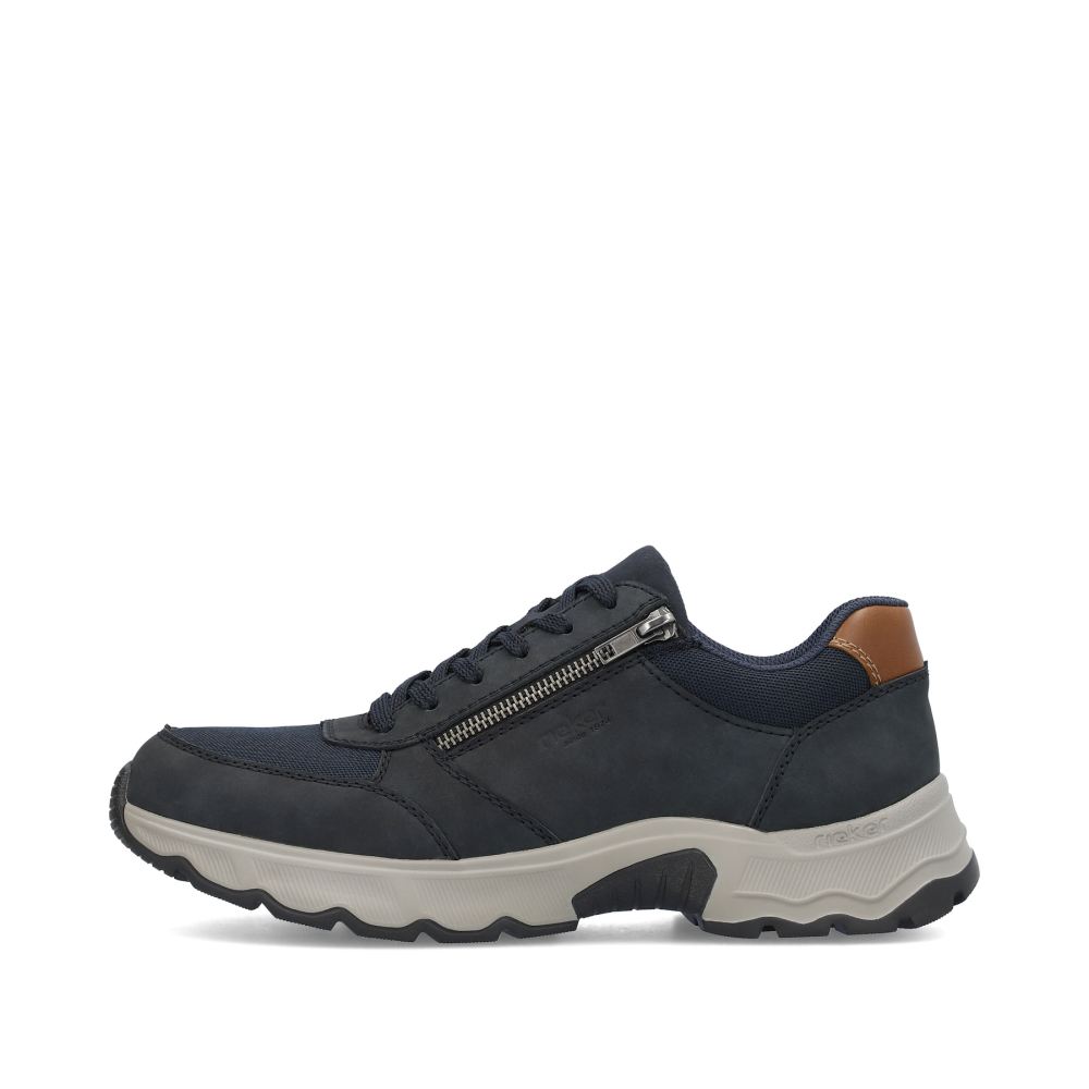Rieker Men's Lace-Up Shoes - Steel Blue
