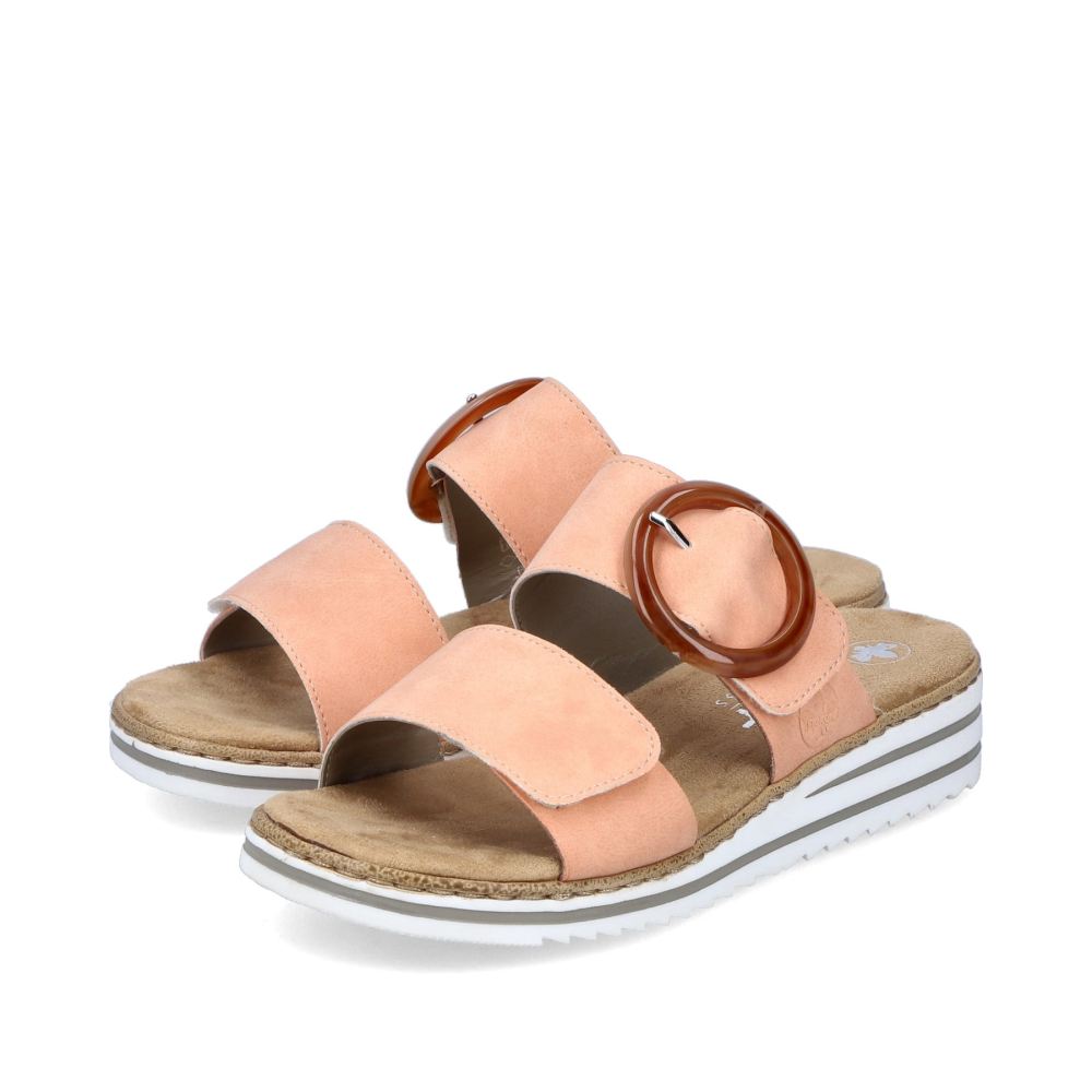 Rieker Women's Mules - Peach