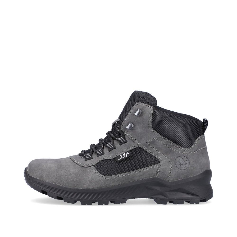 Rieker Men's Lace-Up Boots Granite Gray