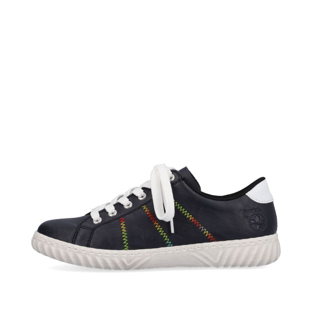 Rieker Women's Lace-Up Shoes Navy Blue