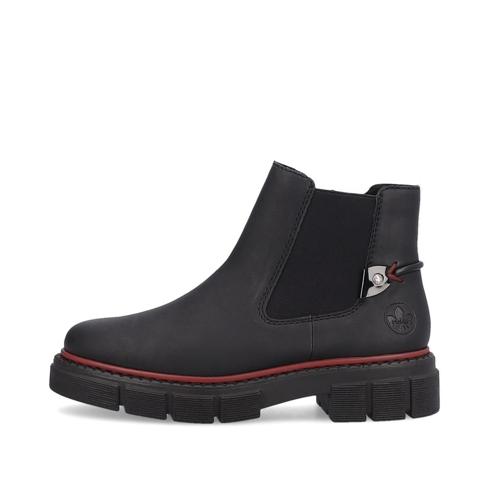 Rieker Women's Chelsea Boots - Deep Black