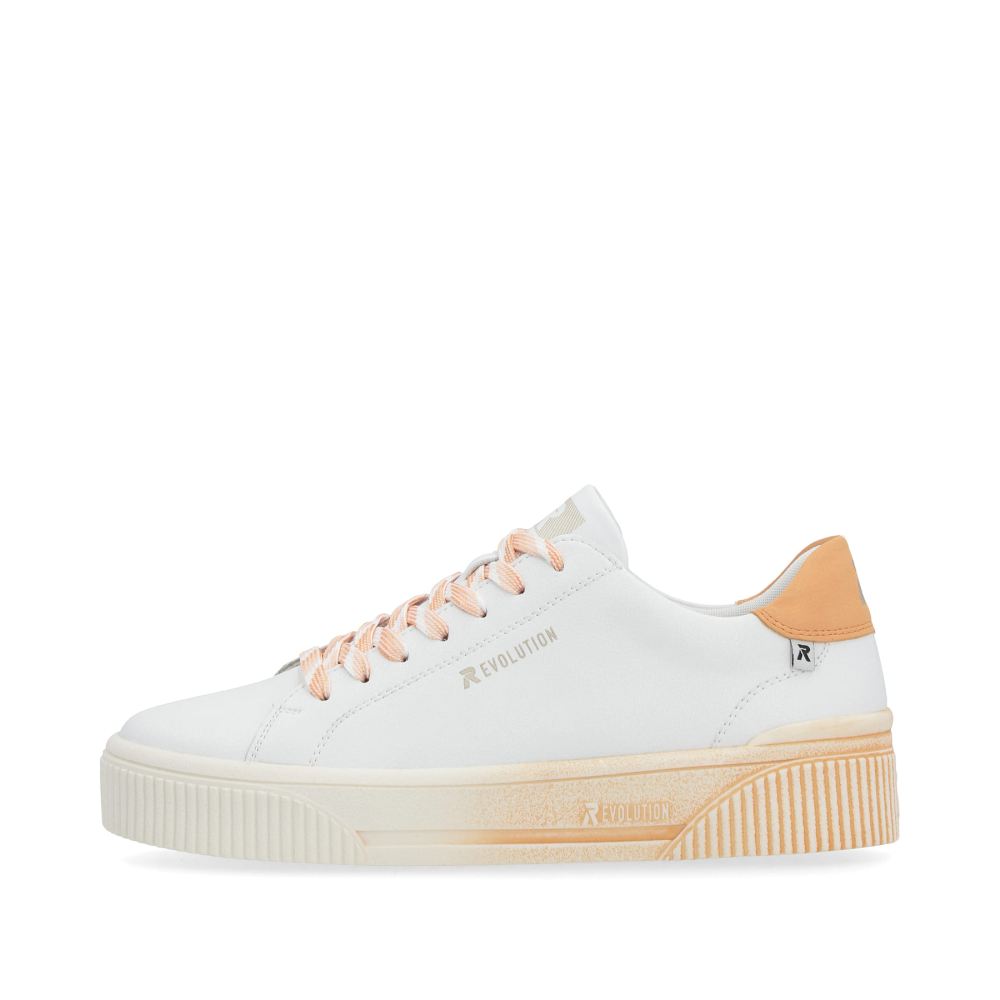 Rieker Evolution Women's Low Sneakers - Crystal Whiteapricot