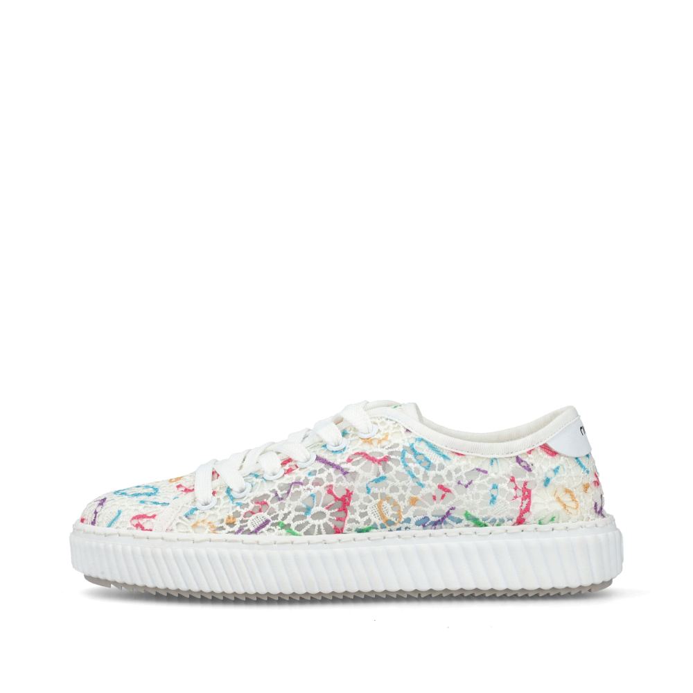 Rieker Women's Low-Top Sneakers - Multi-Snow White