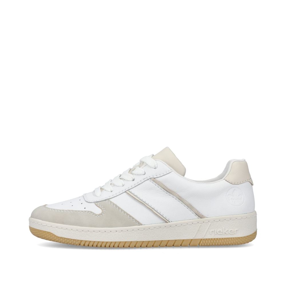 Rieker Women's Low-Top Sneakers - Swan White
