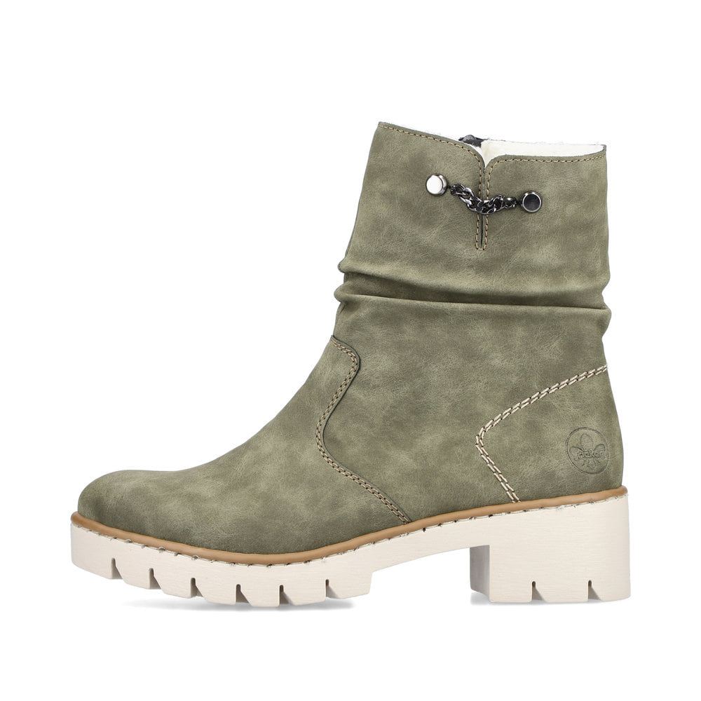 Rieker Women's Ankle Boots - Leaf Green
