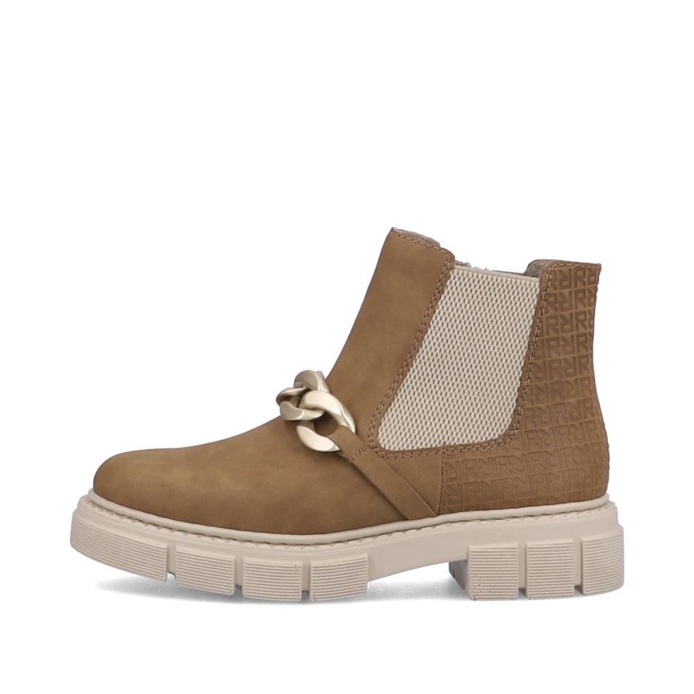Rieker Women's Chelsea Boots Camel Brown