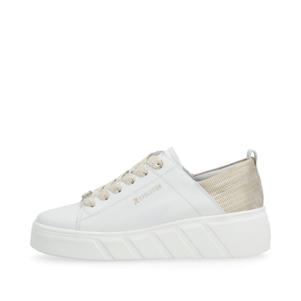 Rieker Evolution Women's Low Sneakers - Diamond-White Champagne