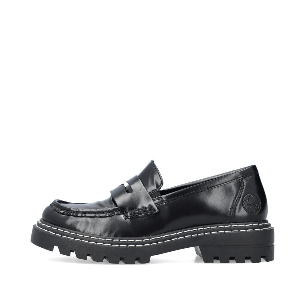 Rieker Women's Loafers Graphite Black