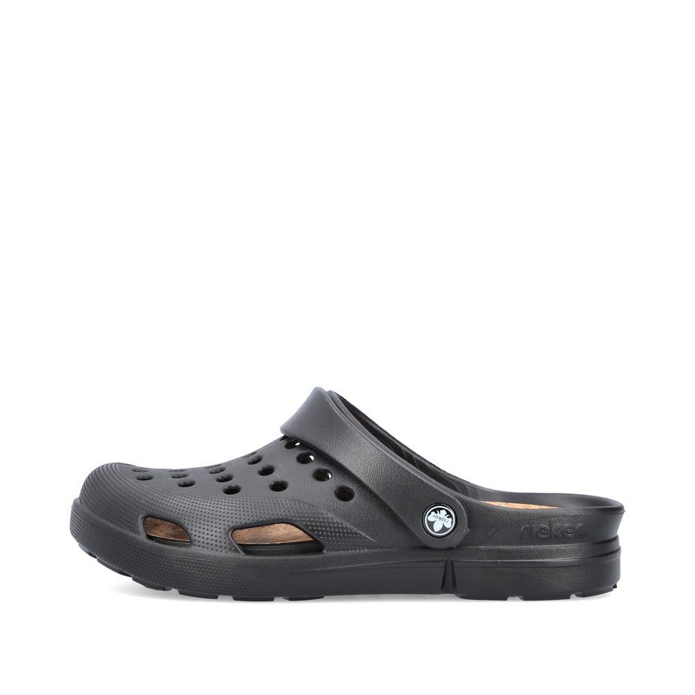 Rieker Men's Clogs - Glossy Black