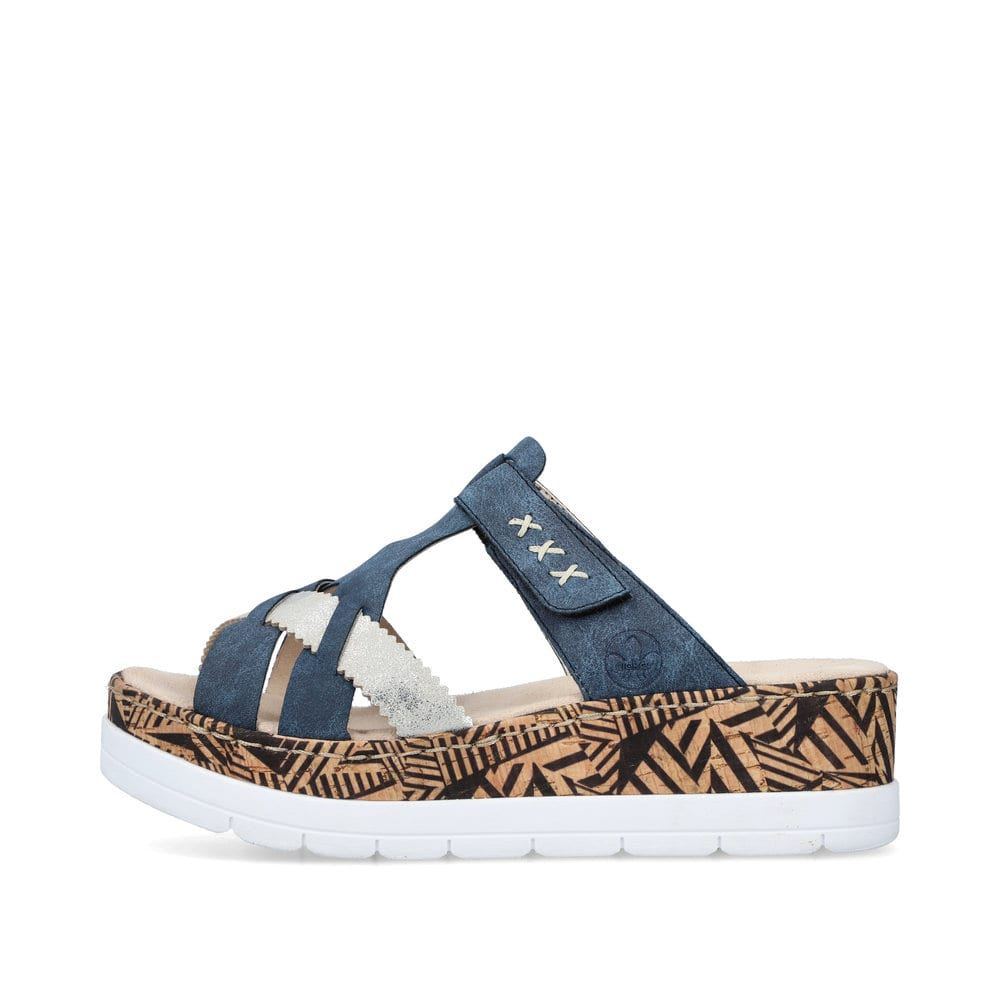 Rieker Women's Mules Ocean Blue