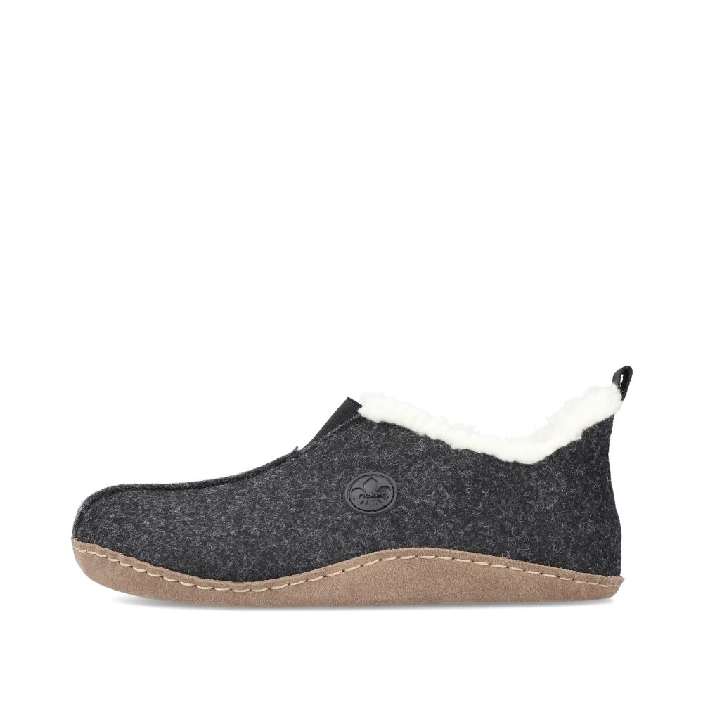 Rieker Women's Clogs Asphalt Black