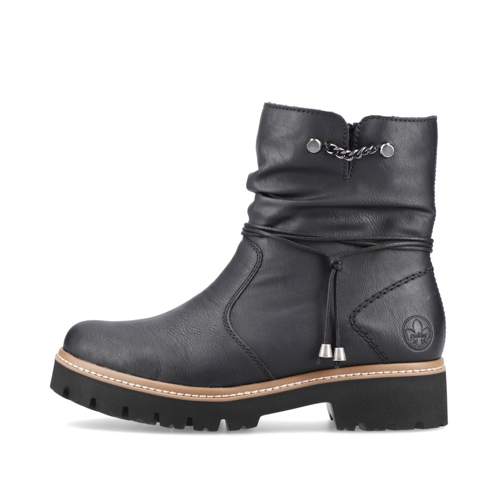 Rieker Women'sshort Boots - Deep Black