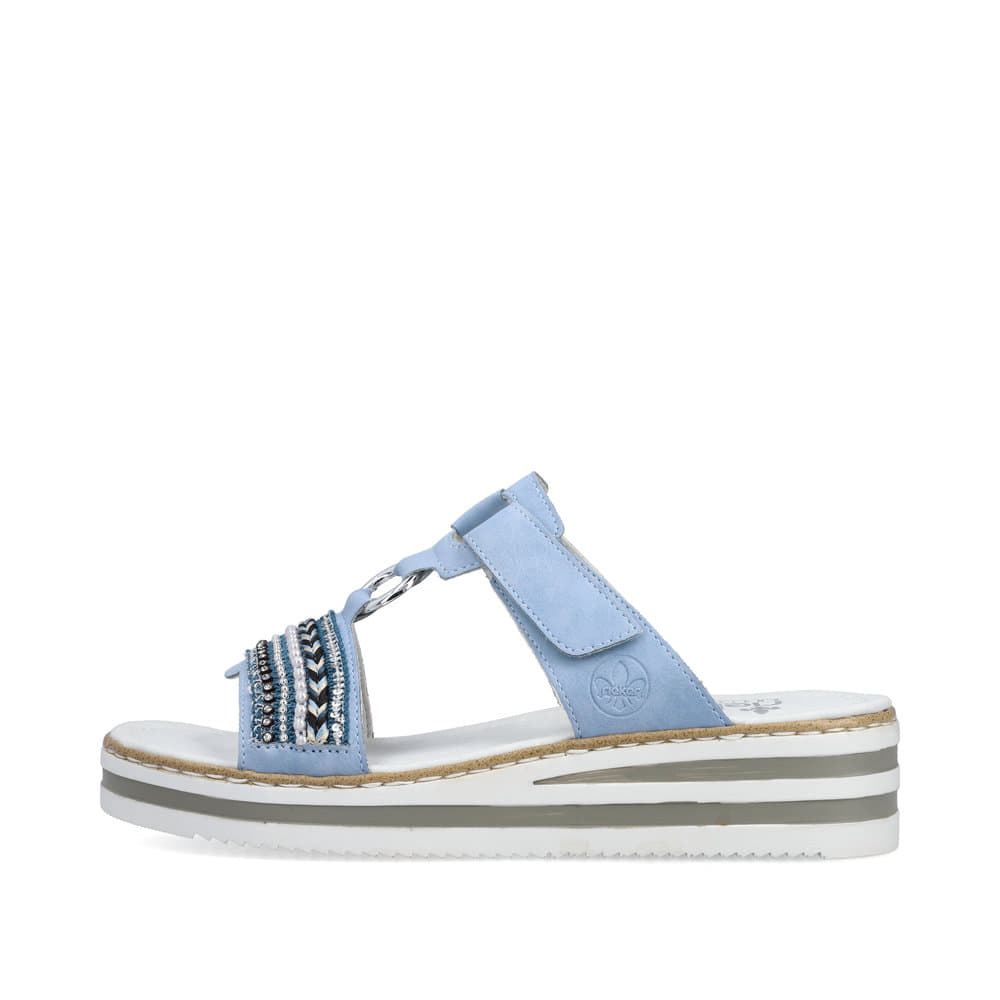 Rieker Women's Mules - Sky Blue