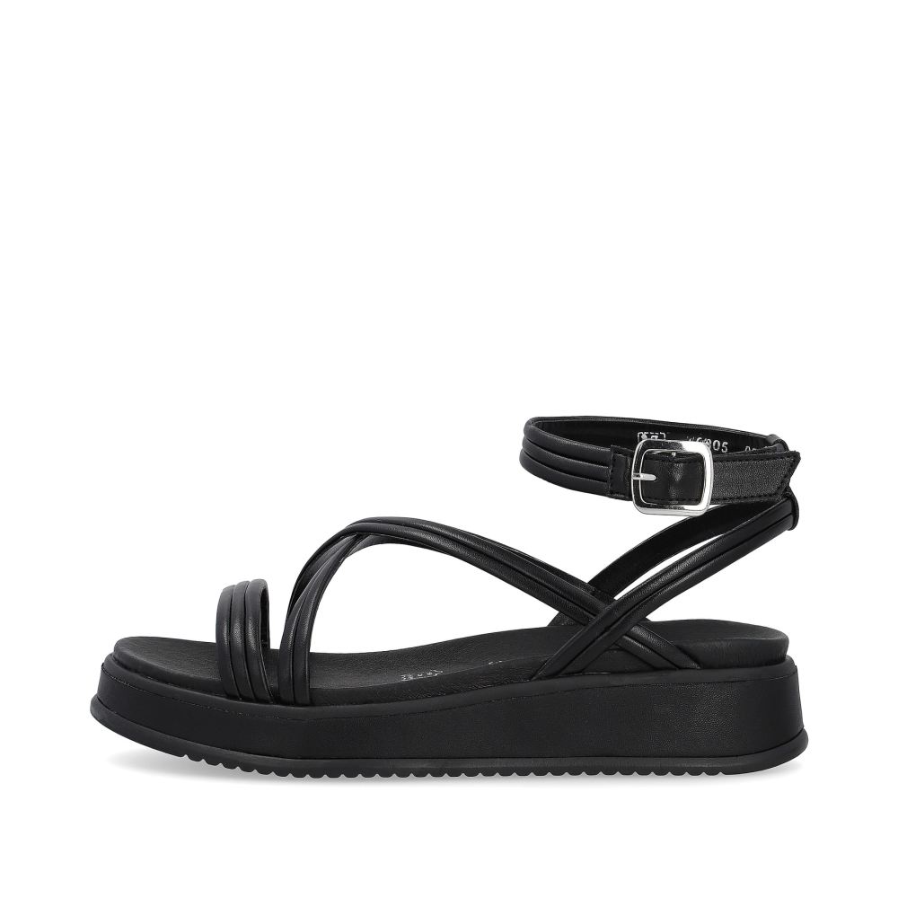 Rieker Evolution Women's Strappy Sandals - Black